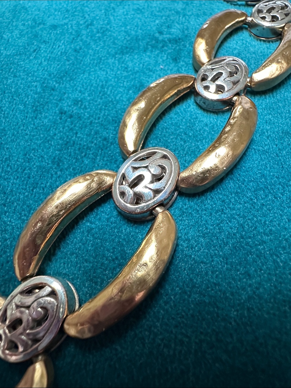 Brighton Gold and Silver Link Bracelet - Women's Elegant Two-Tone Bracelet - Picture 4 of 7
